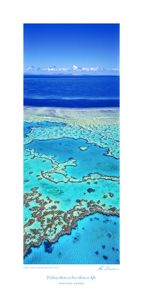 POSTER OF PURPOSE - Heart Reef, Great Barrier Reef Inspirational